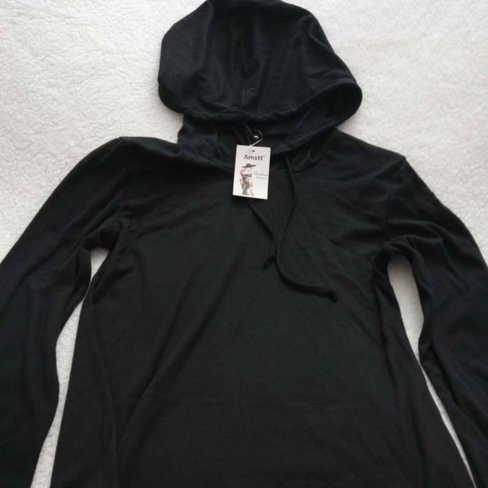 Amstt Women's Casual Long Sleeve Pullover Hoodie Sweatshirt Tops with Pocket